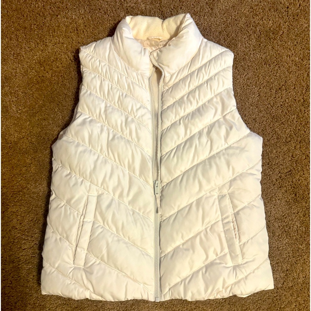 Ivory/cream Puffer Vest